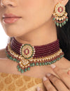 Reana & Benika Polki Bead Choker Set