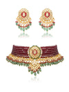 Reana & Benika Polki Bead Choker Set