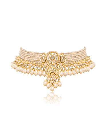 Pranira Polki Bead Choker