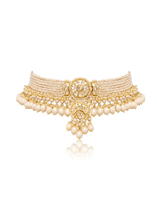 Pranira Polki Bead Choker