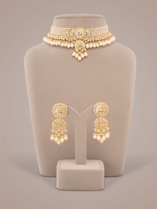 Pranira Polki Bead Choker