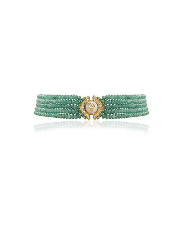 Maya  Polki Bead Choker