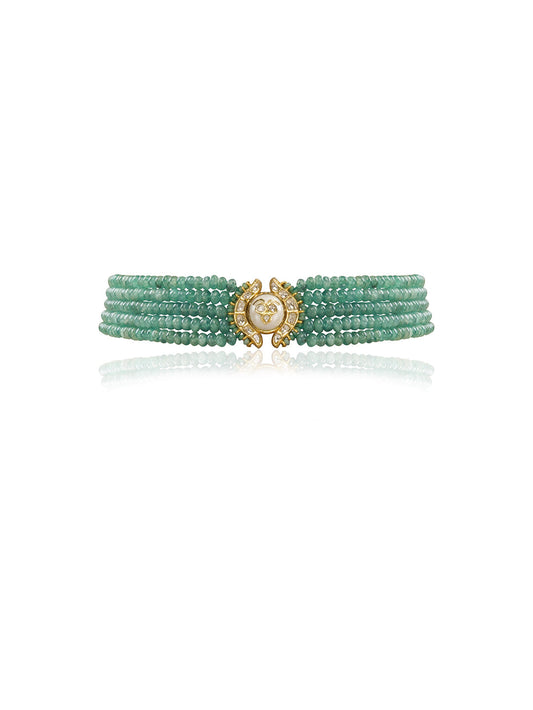 Maya  Polki Bead Choker