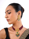 Alya  & Aavya Polki Bead Choker Set