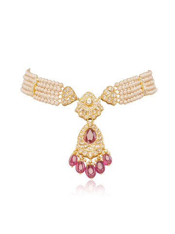 Siana Polki Bead Choker