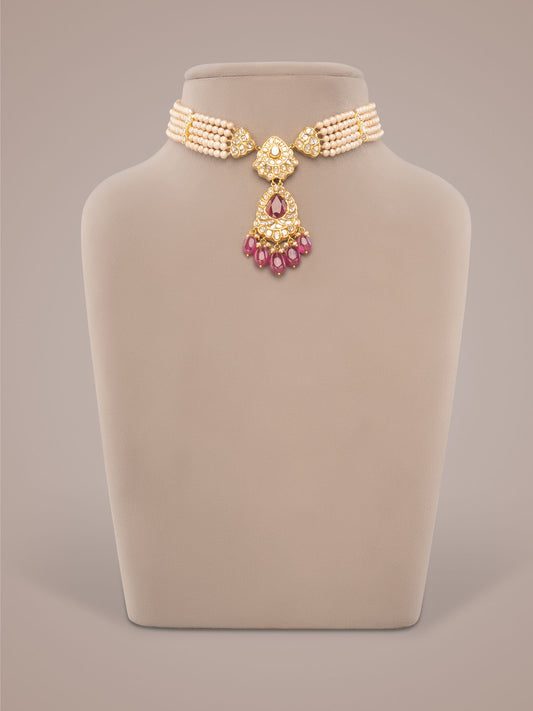Siana Polki Bead Choker