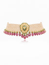 Serena Polki Bead Choker