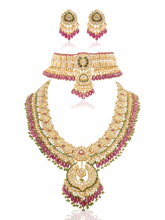 Archisha Polki Bridal Set