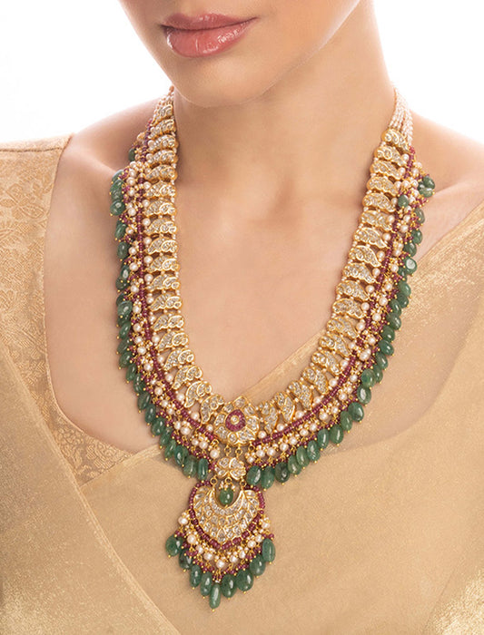 Seraya Polki Long Necklace