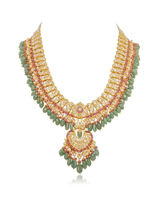 Seraya Polki Long Necklace
