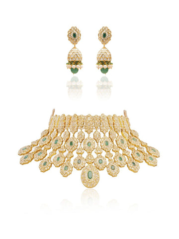 Meluna & Nivi Polki Long Necklace Set