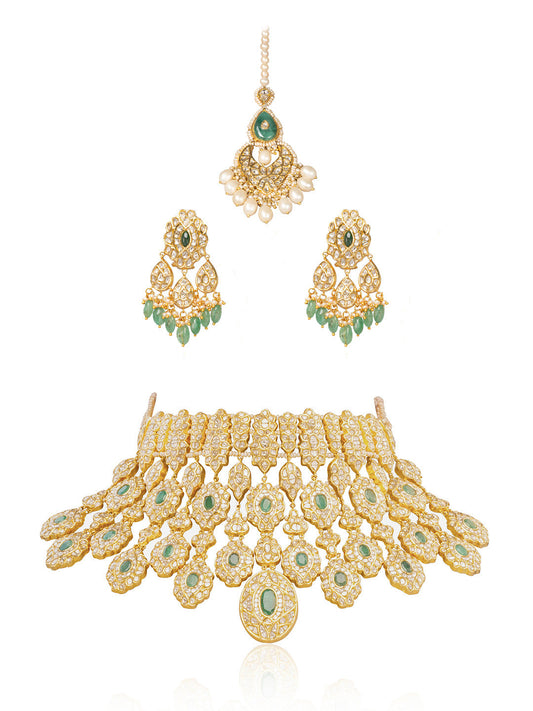 Meluna Polki Bridal Set