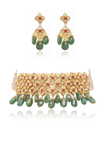 Namika & Lasa Polki Choker Set