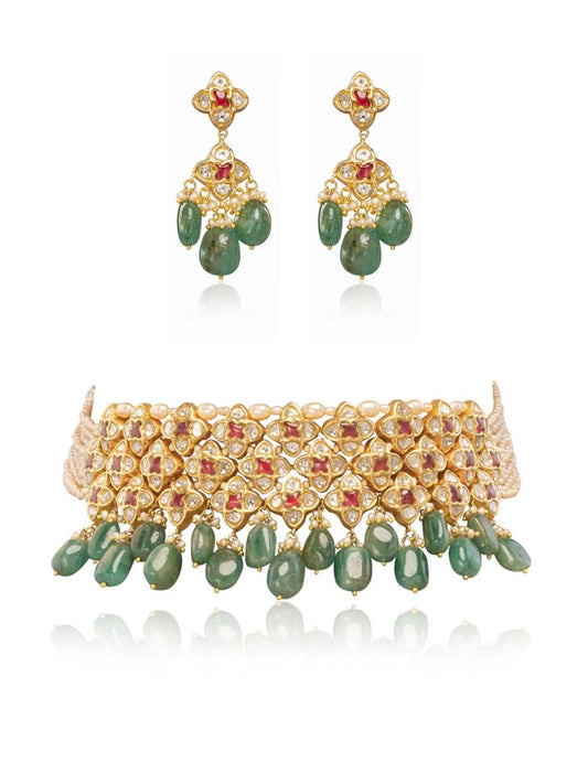 Namika & Lasa Polki Choker Set