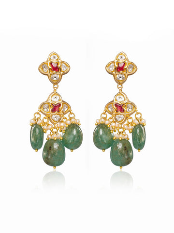 Lasa Polki Ear Rings