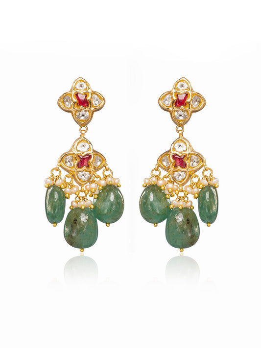Lasa Polki Ear Rings
