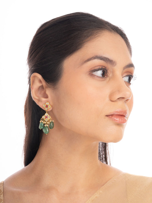 Lasa Polki Ear Rings