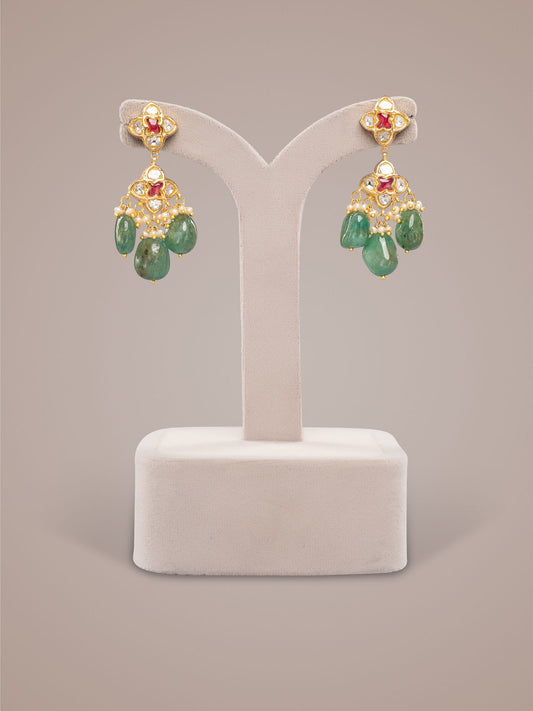Lasa Polki Ear Rings
