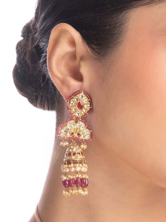 Akayda Polki Jhumkas