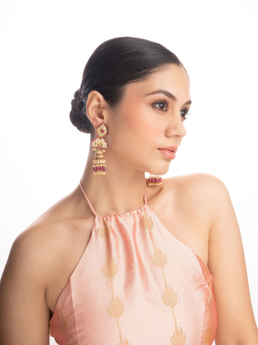 Akayda Polki Jhumkas