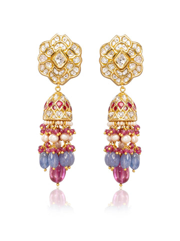 Melantha Polki Jhumkas