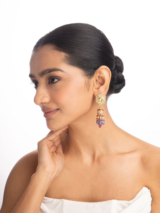 Melantha Polki Jhumkas
