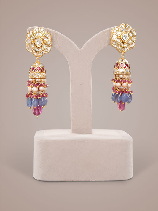 Melantha Polki Jhumkas