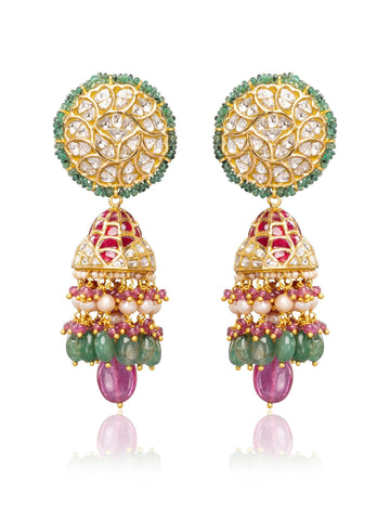 Tamaya Polki Jhumkas