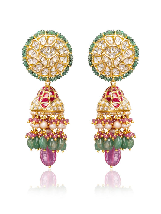 Tamaya Polki Jhumkas