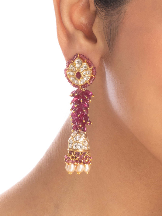 Azra Polki Jhumkas
