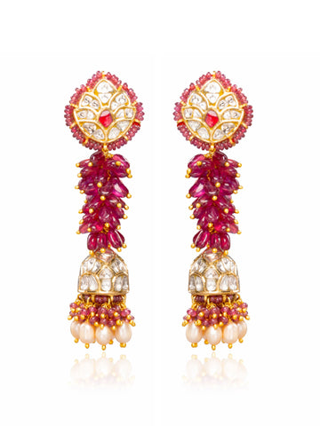 Azra Polki Jhumkas