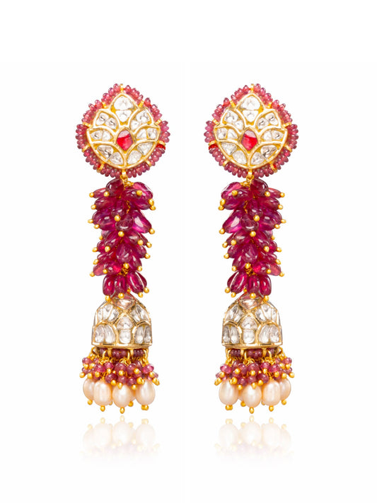 Azra Polki Jhumkas