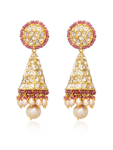 Idhika Polki Jhumkas