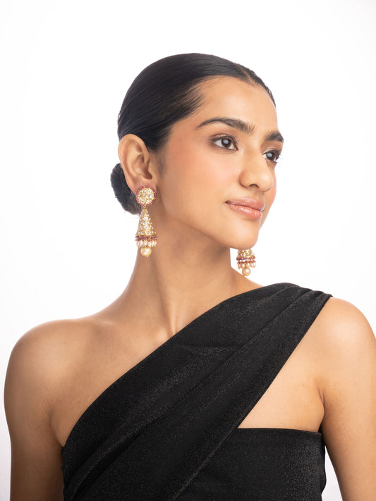 Idhika Polki Jhumkas