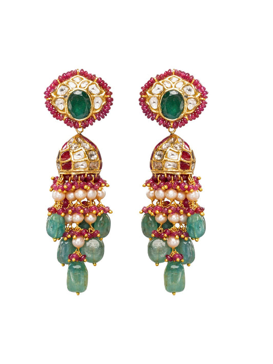 Arela Polki Jhumkas
