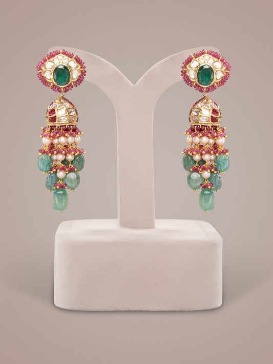Arela Polki Jhumkas