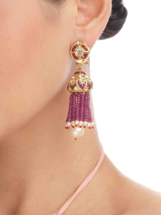Scarlett Polki Jhumkas