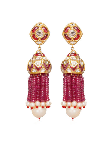 Scarlett Polki Jhumkas