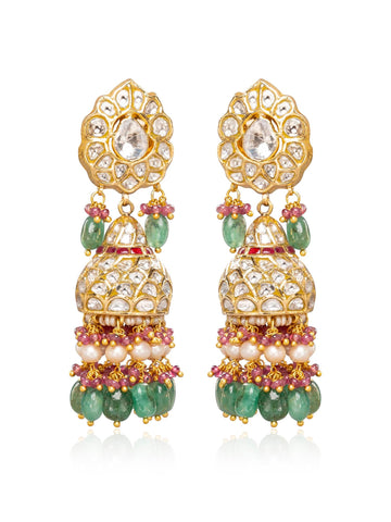 Anura Polki Jhumkas