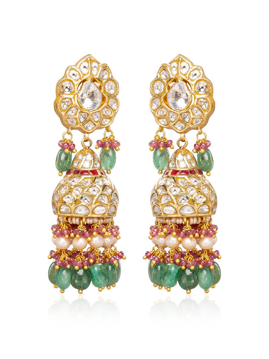 Anura Polki Jhumkas