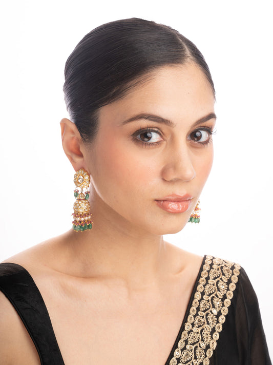 Anura Polki Jhumkas