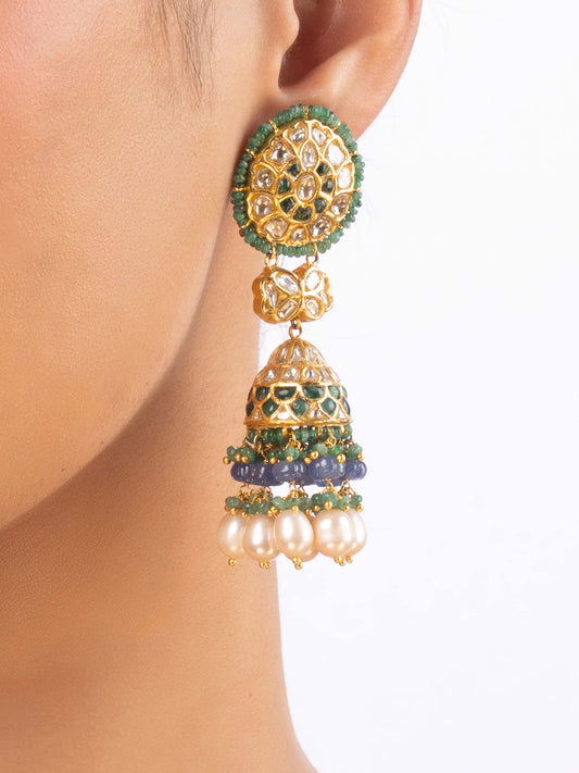 Saira Polki Jhumkas