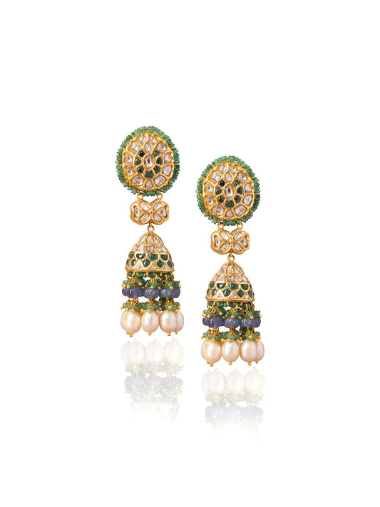 Saira Polki Jhumkas