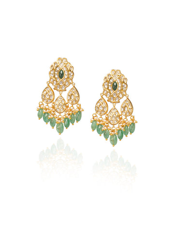 Lunara Polki Long Earrings