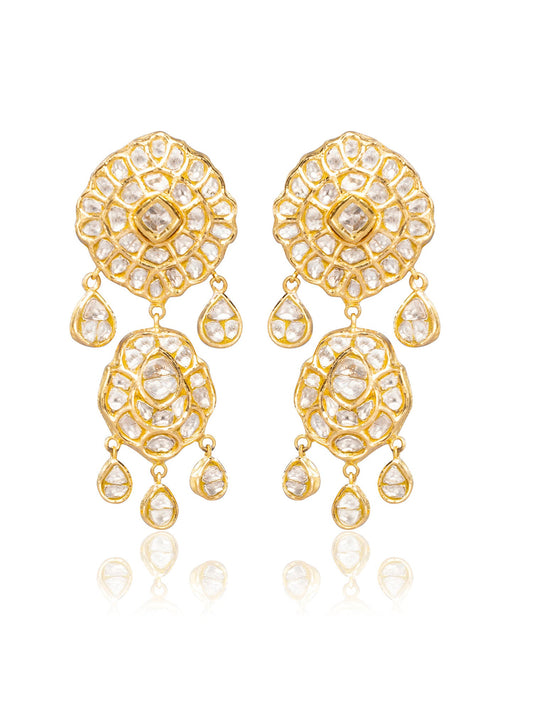 Mehr Polki Long Earrings