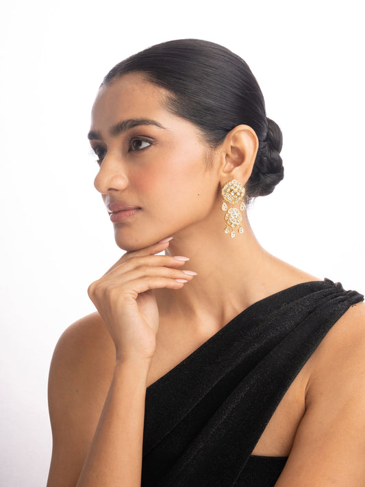 Mehr Polki Long Earrings