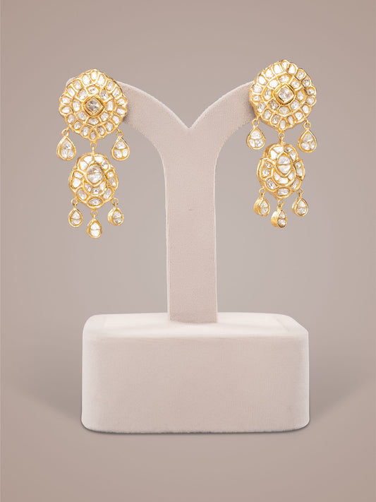 Mehr Polki Long Earrings
