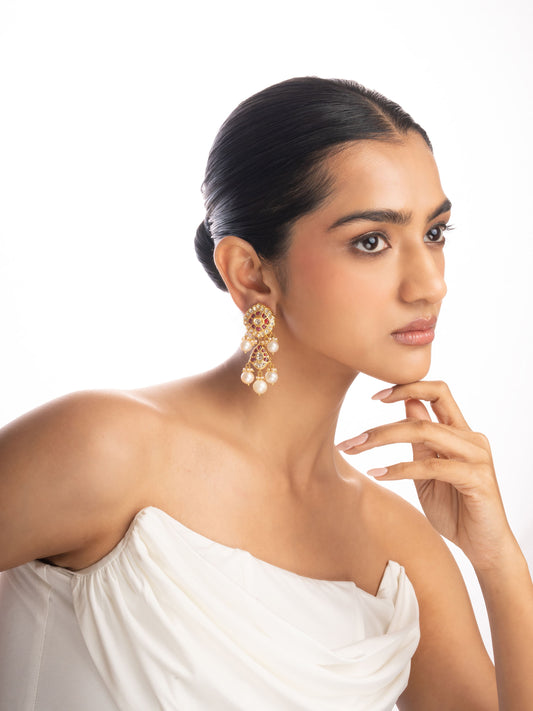 Lesha Polki Ear Rings
