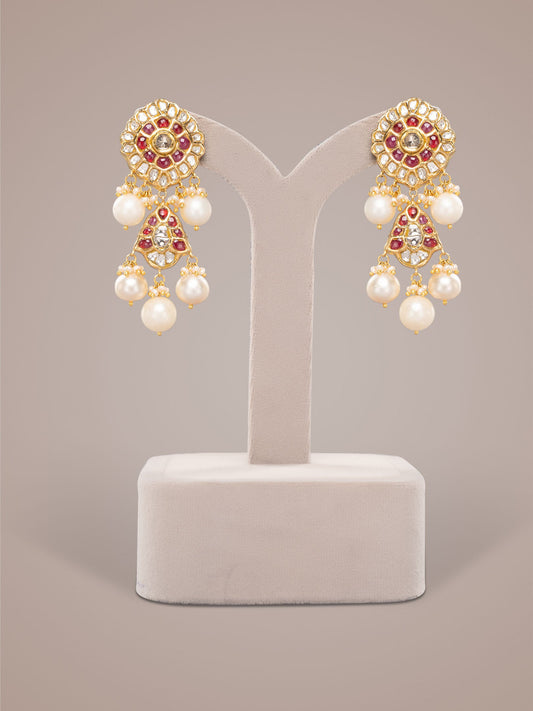 Lesha Polki Ear Rings
