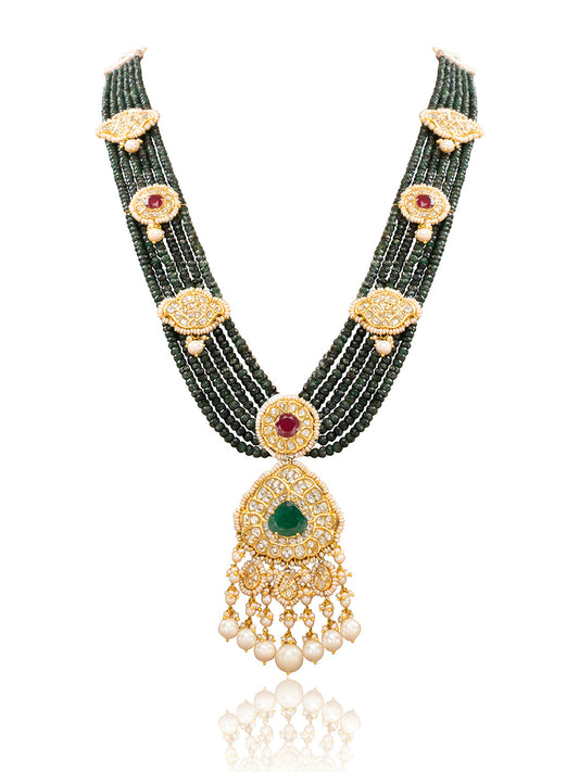 Niva Polki Bead Pendant